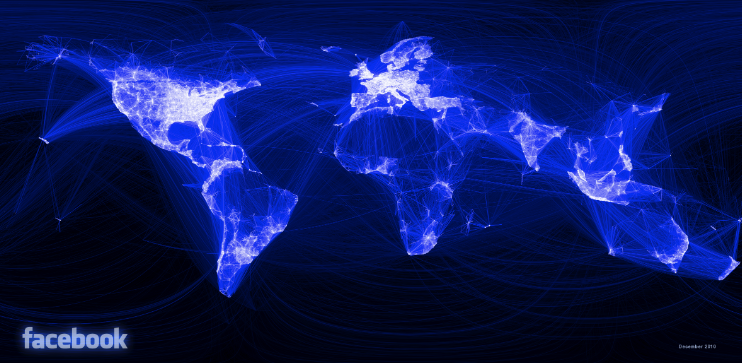 Visualization of Facebook Connections Around the Globe